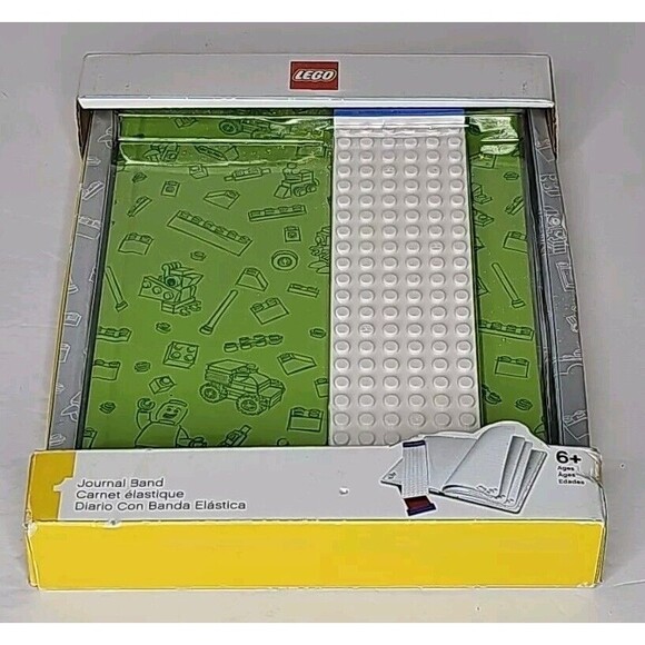 Lego Stationery Journal  Hardback w/ Building Band & Lego Water Bottle SET NEW - Picture 4 of 16